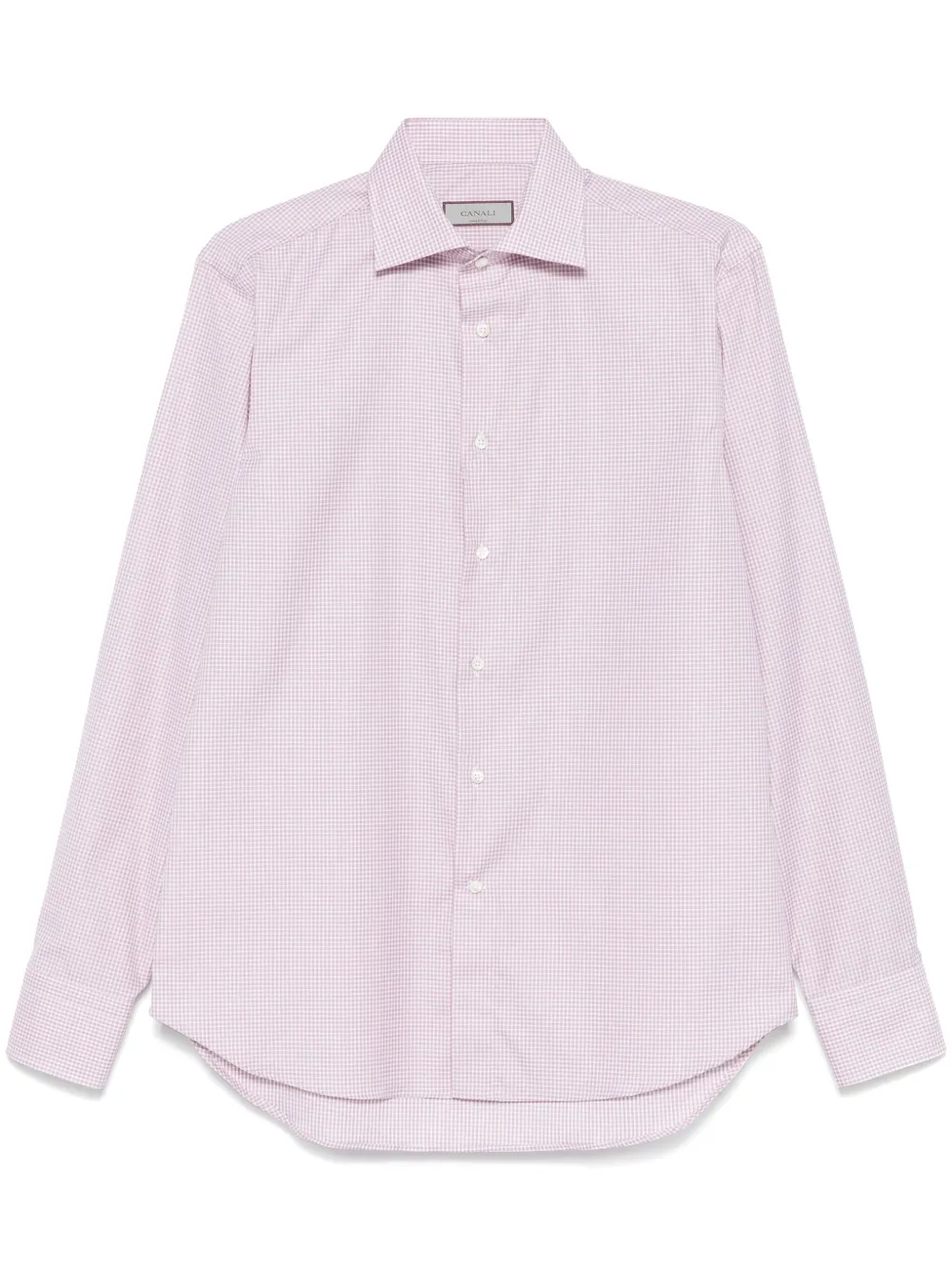 Canali check-pattern shirt | Red | Image 1