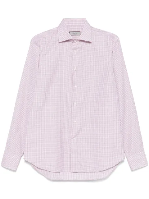 Canali check-pattern shirt 