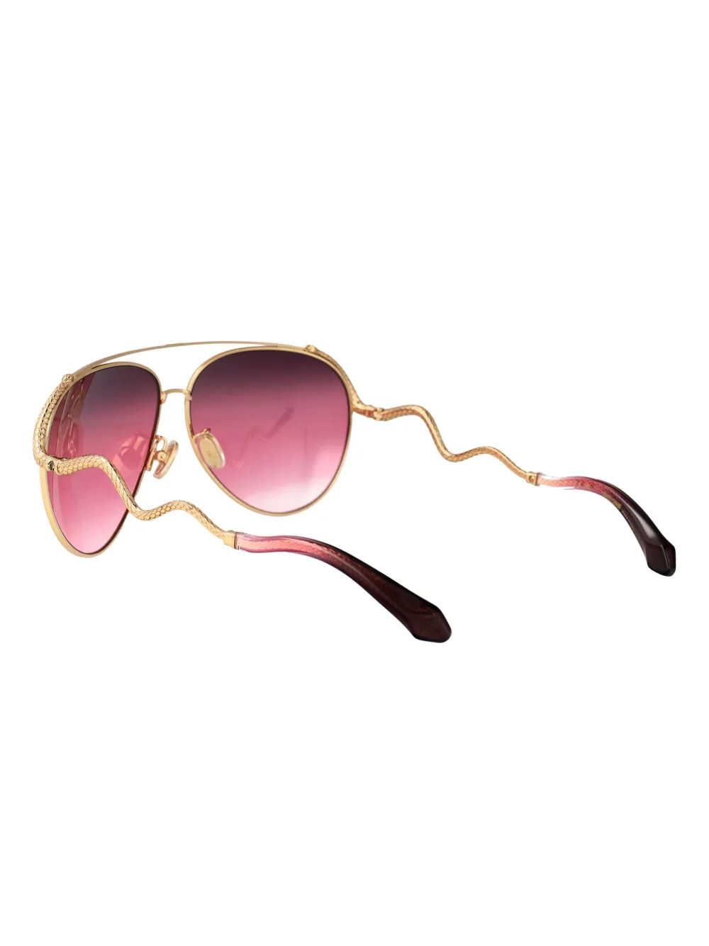 Roberto Cavalli Snake zonnebril Goud