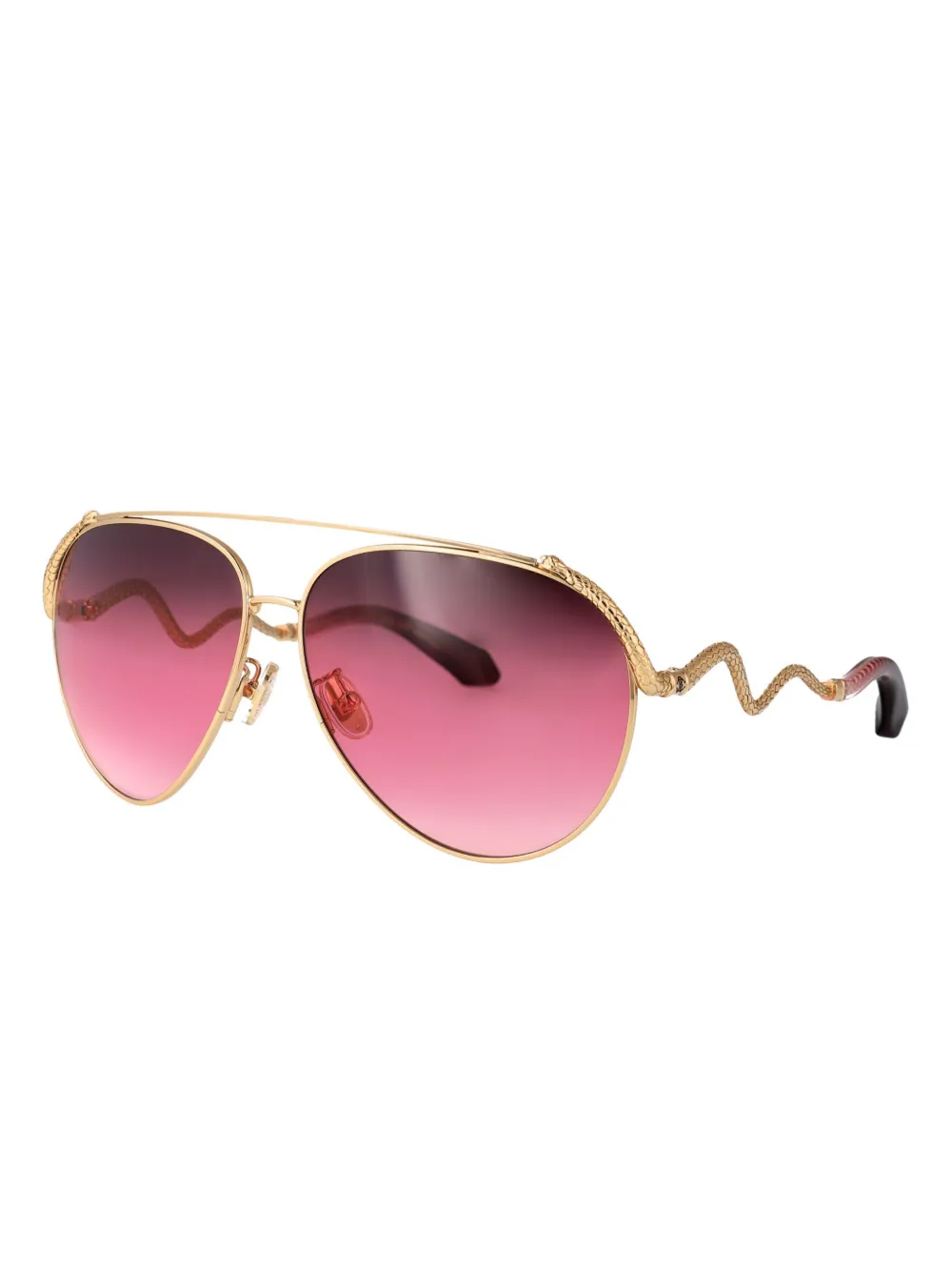 Roberto Cavalli Snake sunglasses - Goud