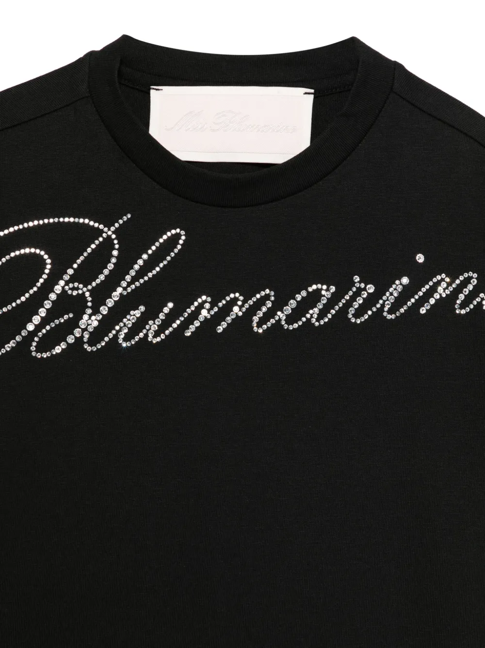 Miss Blumarine T-shirt verfraaid met logo Zwart