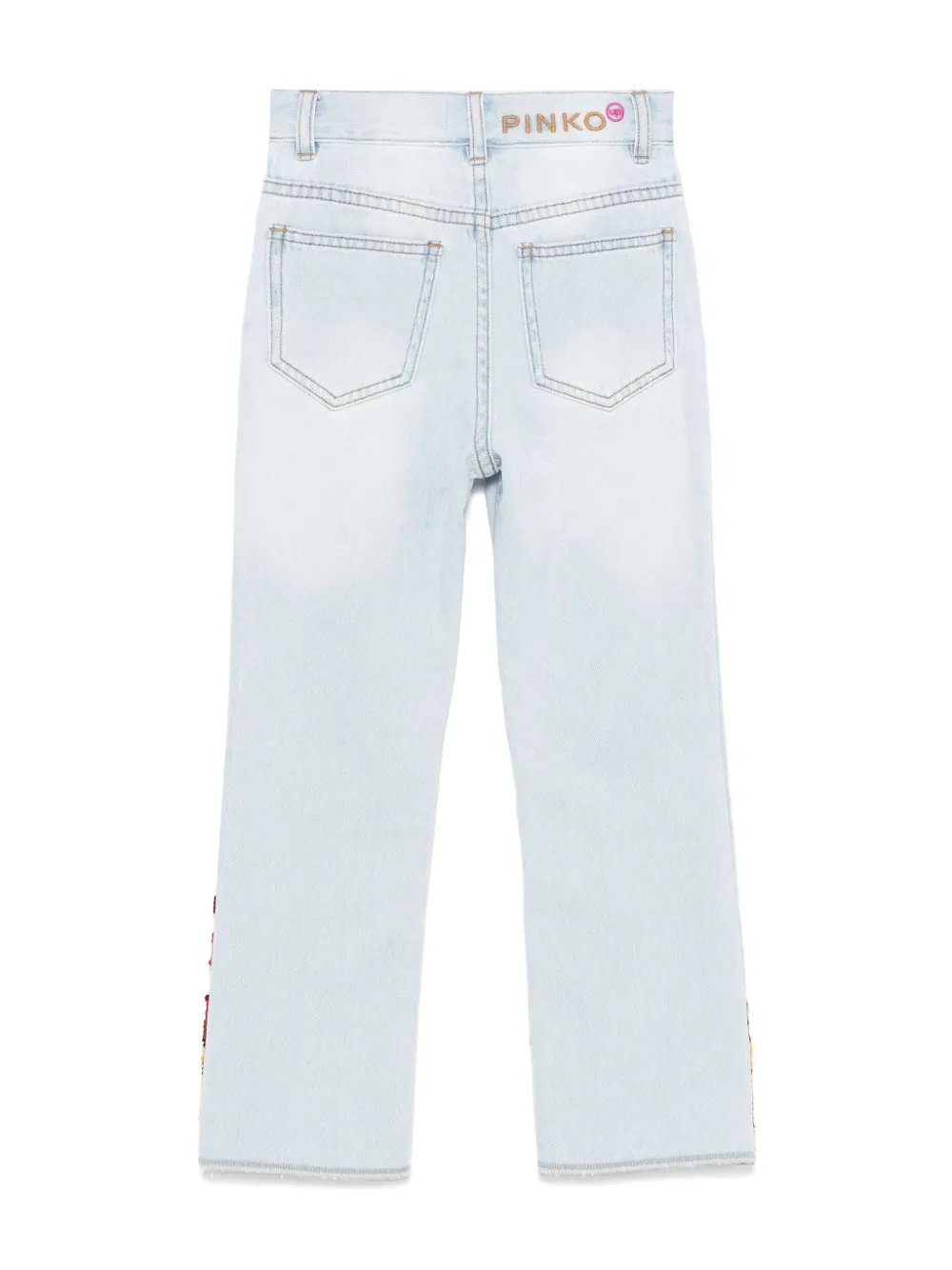 Pinko Kids Jeans met pailletten - Blauw