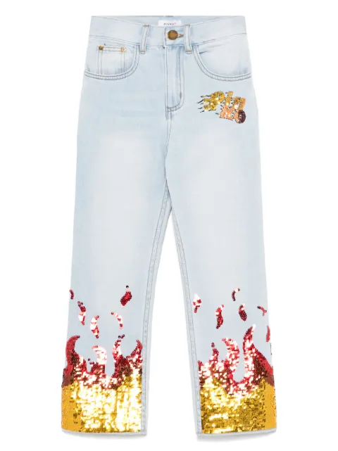 Pinko Kids Jeans met pailletten