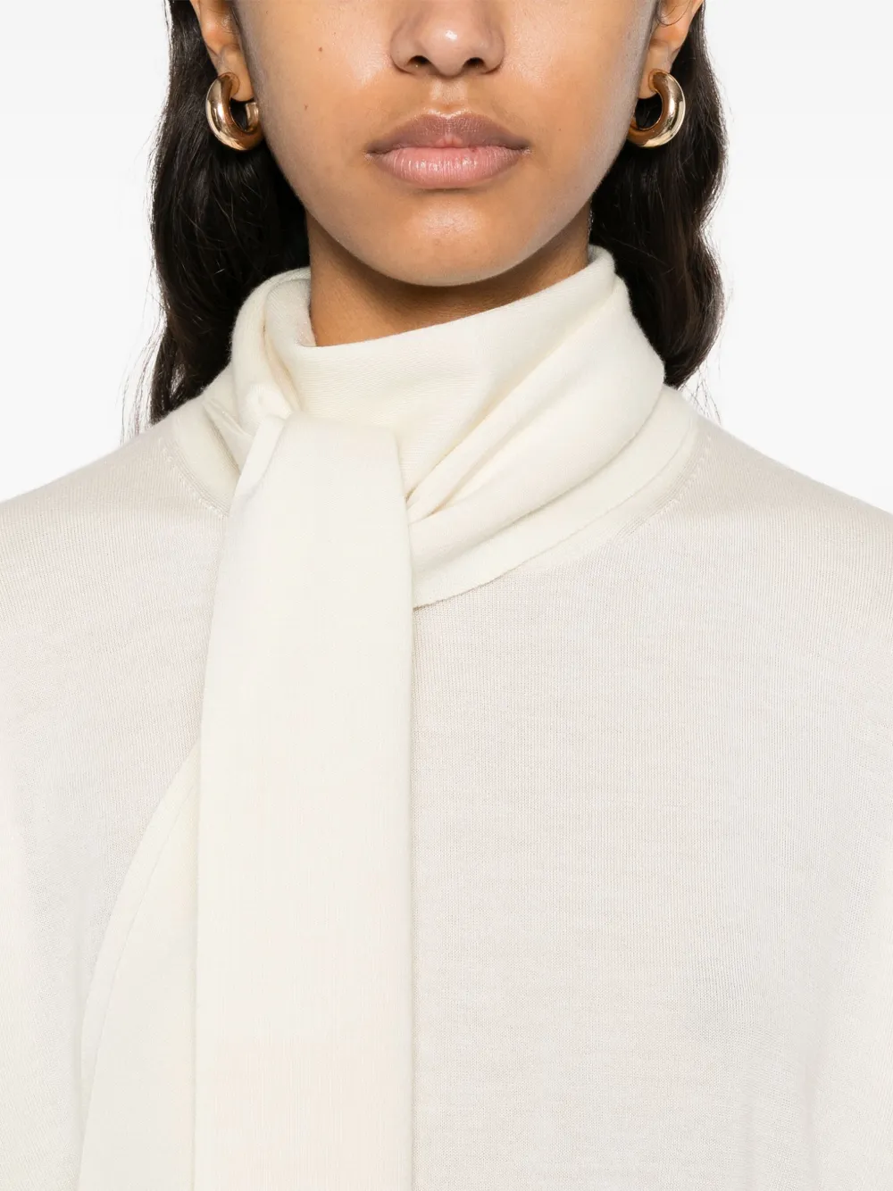 Jil Sander Fijngebreide top Beige