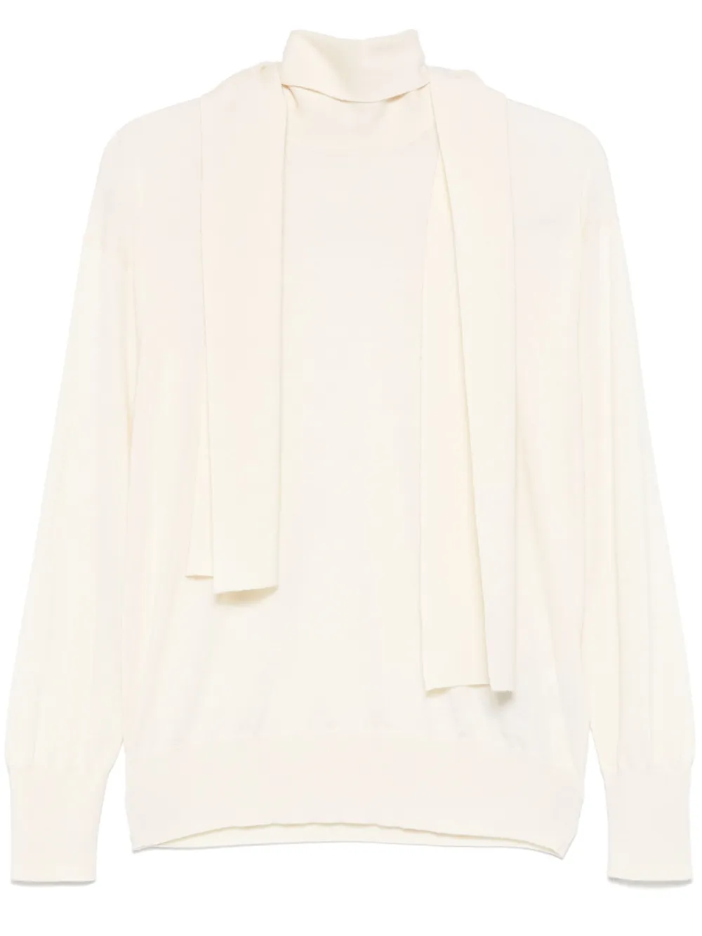 Jil Sander Fijngebreide top Beige