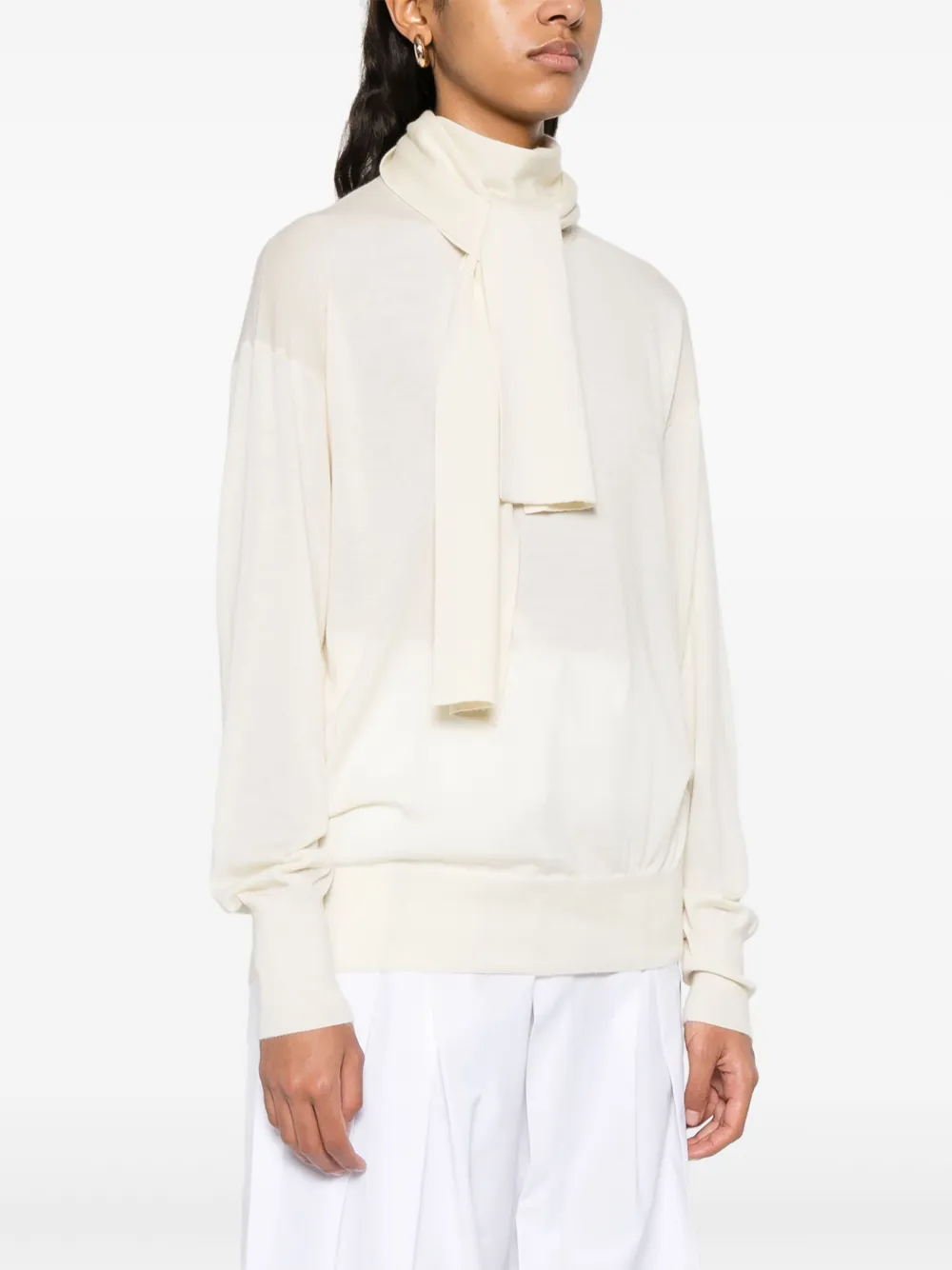 Jil Sander Fijngebreide top Beige