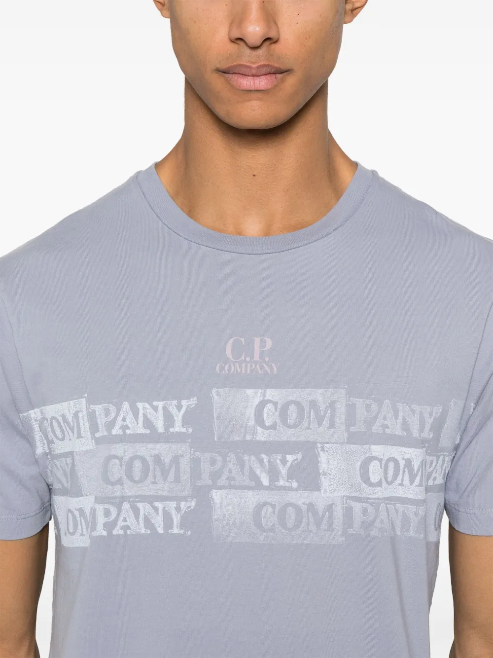 C.P. Company T-shirt met logoprint Blauw