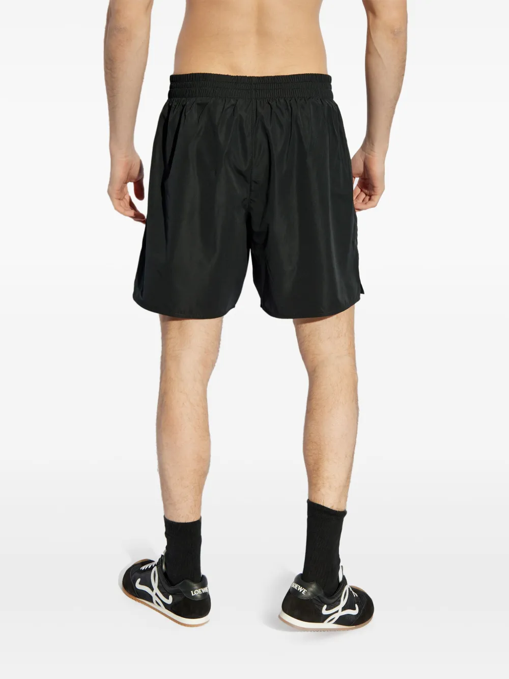Jil Sander Shorts met logo Zwart