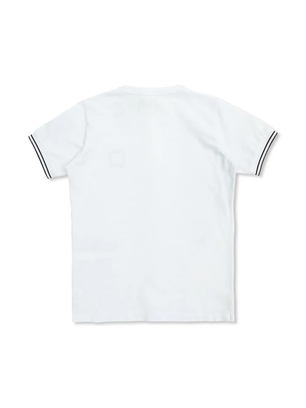 Stone Island Junior T-shirt met Compass-patroon - Wit