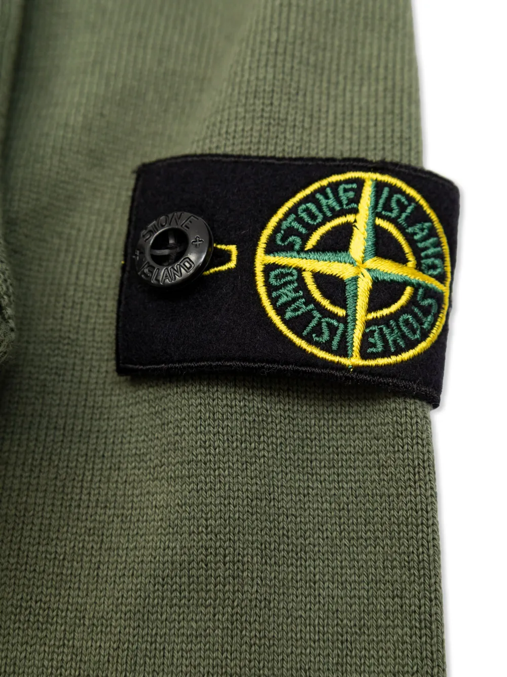 Stone Island Junior Hoodie met Compass-logopatroon Groen