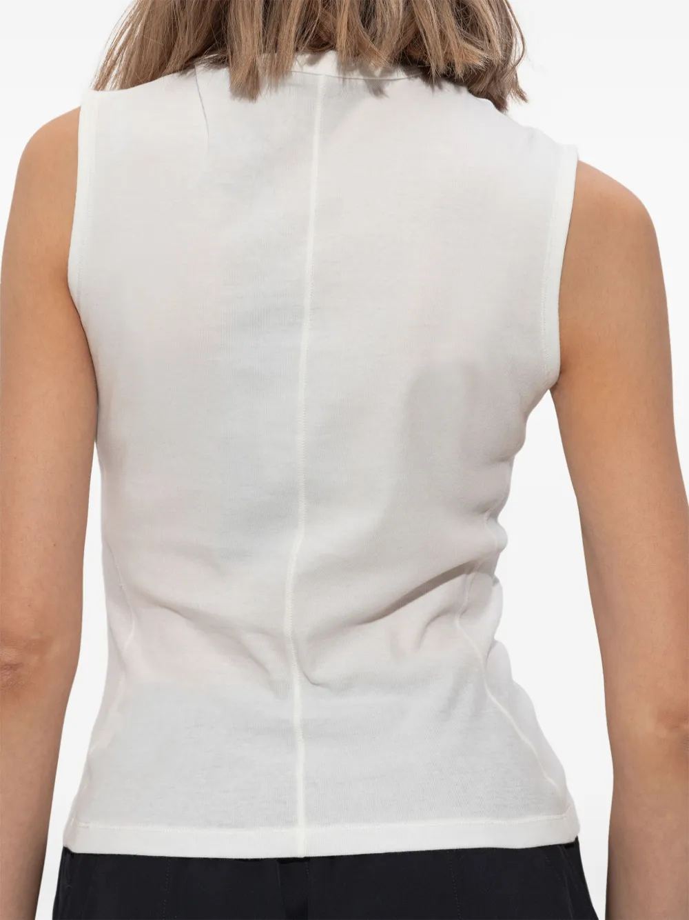 Y-3 Tanktop van biologisch katoen Wit