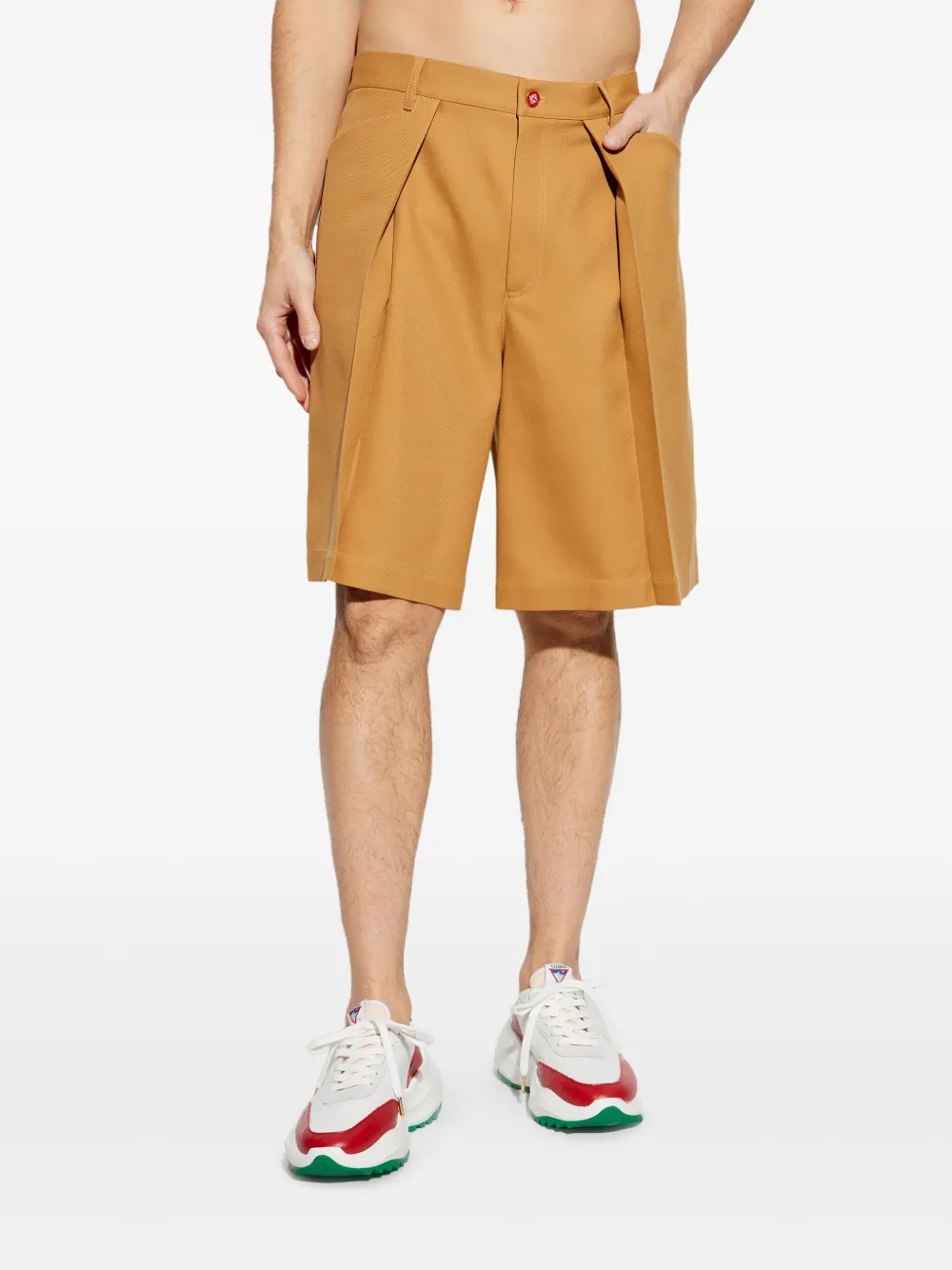Casablanca Shorts met geplooid detail Beige