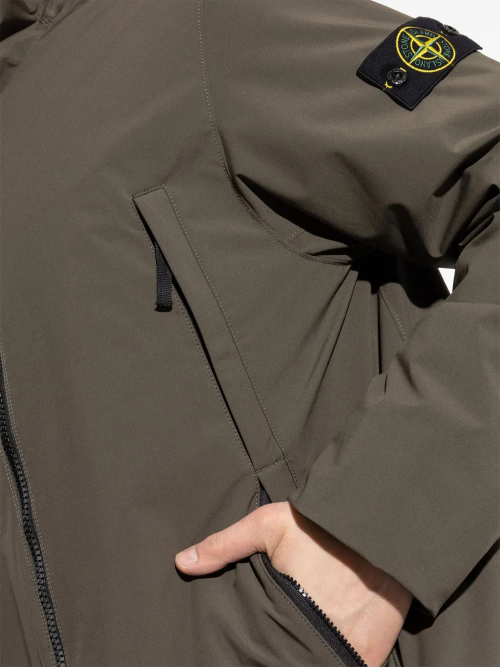 Stone Island Waterdichte jas Groen