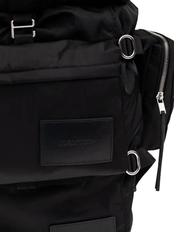 Jil Sander ロゴパッチ バックパック | ブラック | FARFETCH JP Jil Sander ロゴパッチ バックパック | ブラック | FARFETCH JP