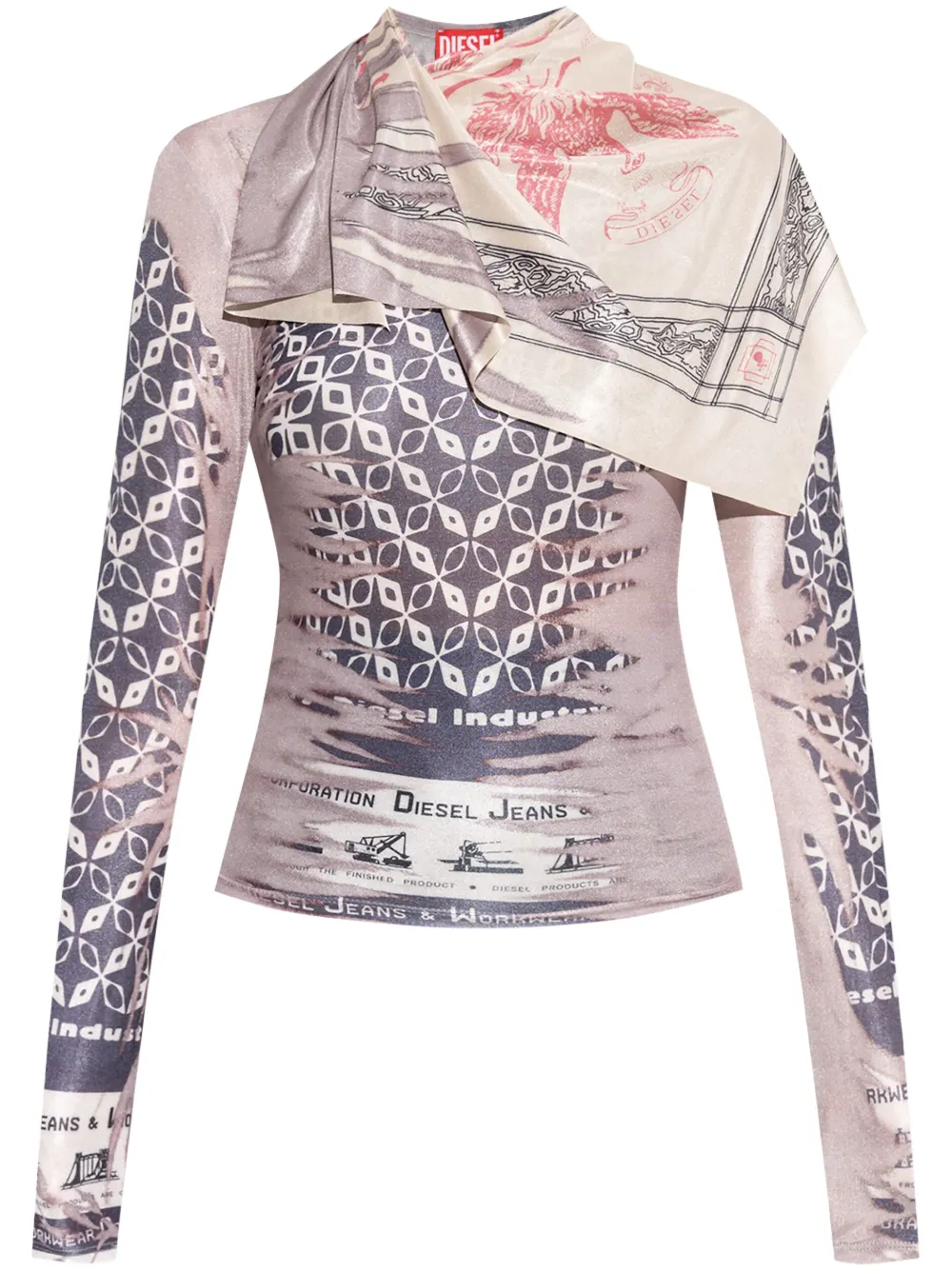 Diesel T-anda T-shirt In Pink