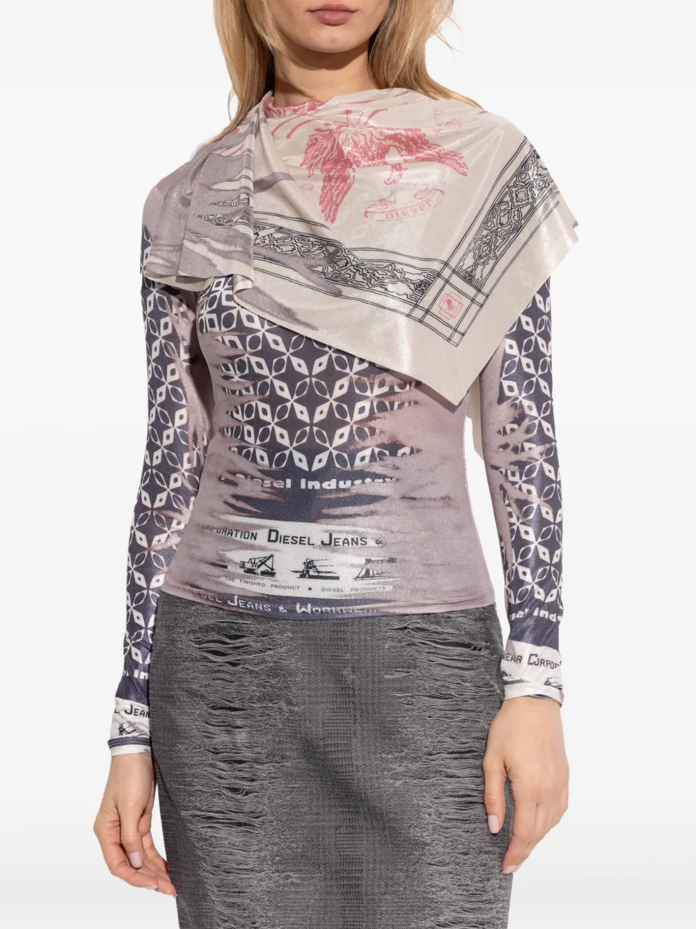 Diesel T-anda T-shirt In Pink