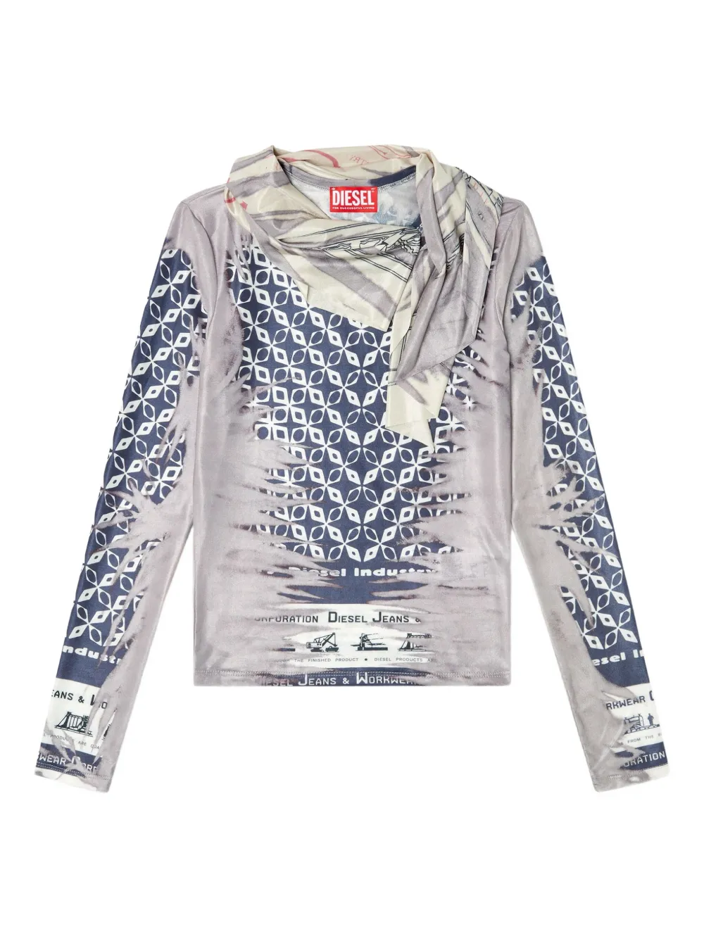 Diesel T-Anda T-shirt 7EKA Blue White