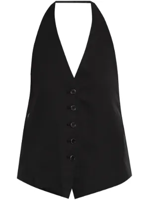 ベスト・ジレ HELMUT LANG Women Vests LP02HW508001 Black ベスト・ジレ HELMUT LANG Women Vests LP02HW508001 Black