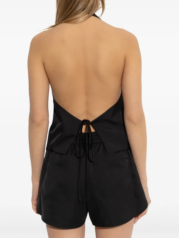 Helmut Lang ホルターネック トップ | ブラック | FARFETCH JP