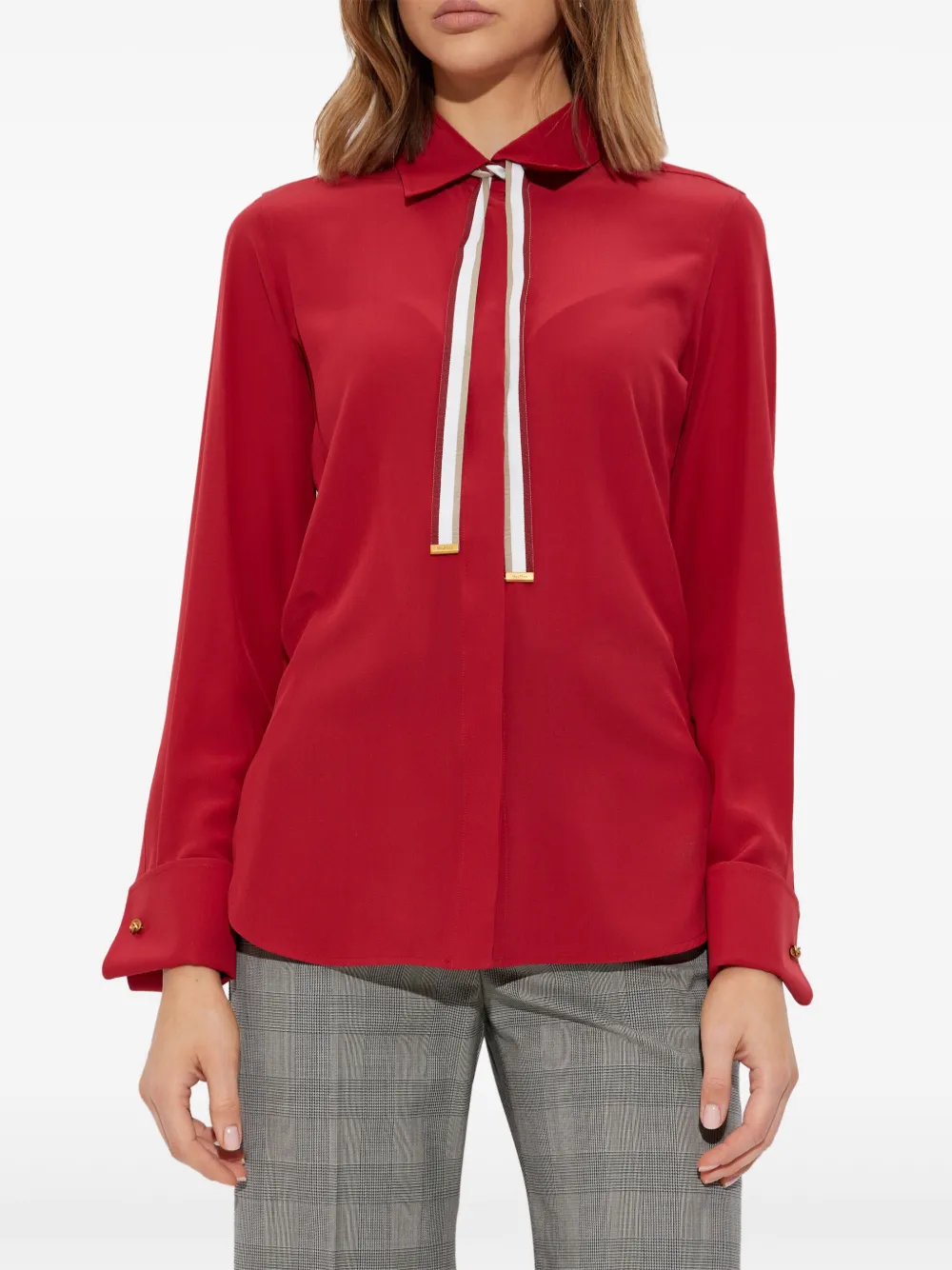 Max Mara Apollo blouse Rood