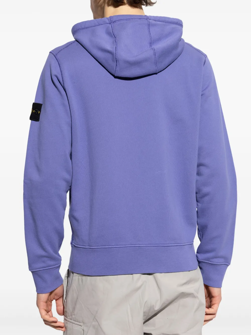 Stone Island Hoodie met Compass-logopatch Paars
