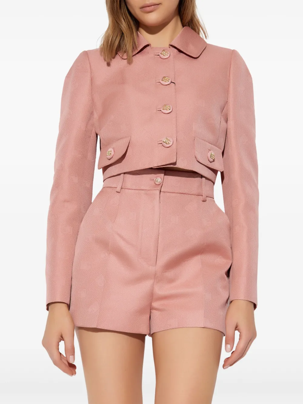 Dolce & Gabbana Jack met monogram jacquard Roze