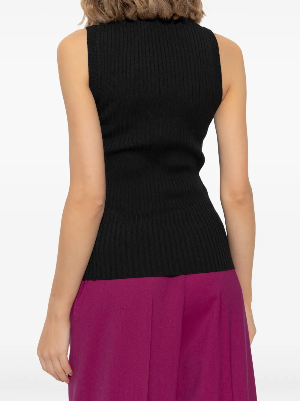 Dolce & Gabbana Wool-blend Top In Black