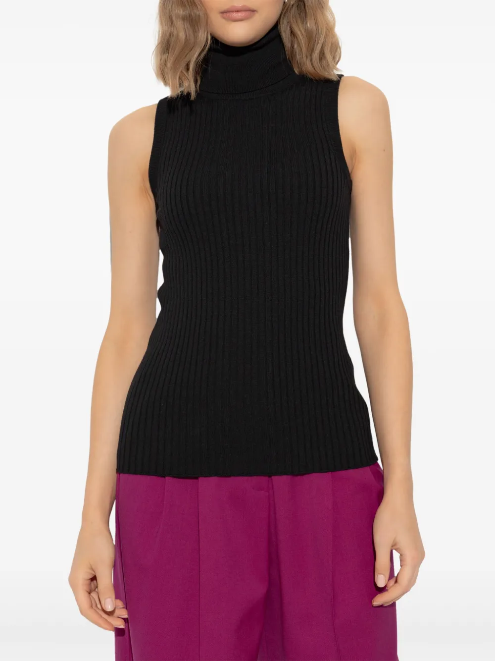 Dolce & Gabbana Wool-blend Top In Black
