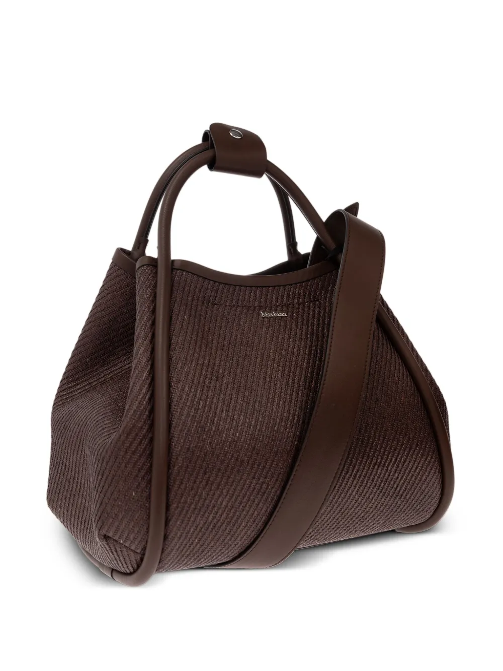 Max Mara Marine shopper met imitatiebont Bruin