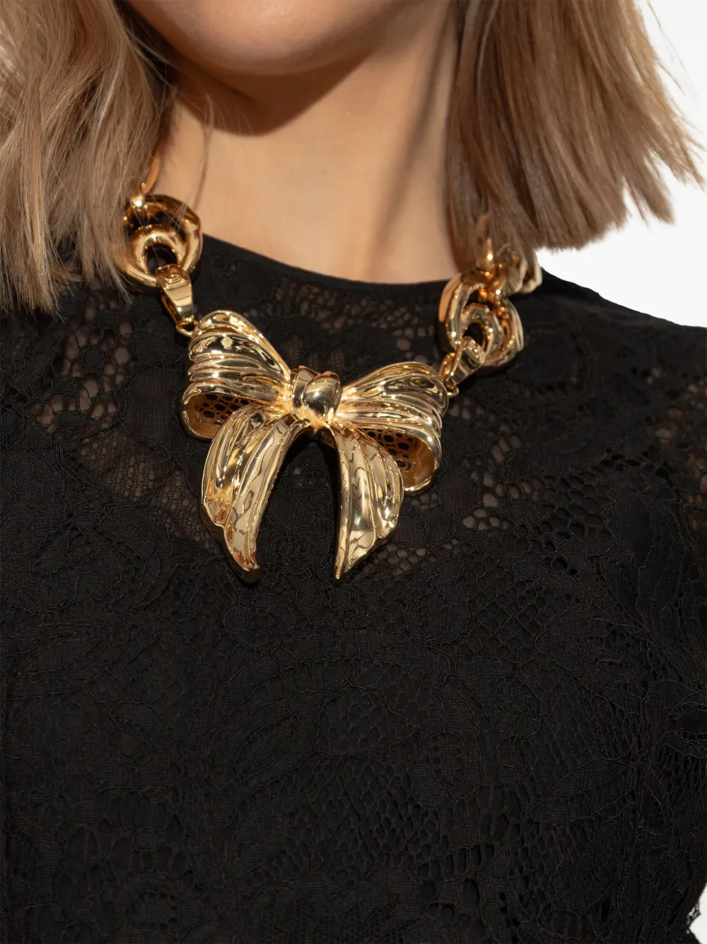 Dolce & Gabbana Bow necklace - Goud