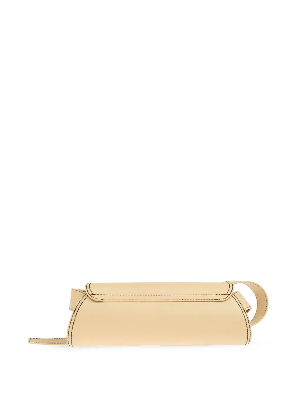 Jil Sander Leren schoudertas Beige
