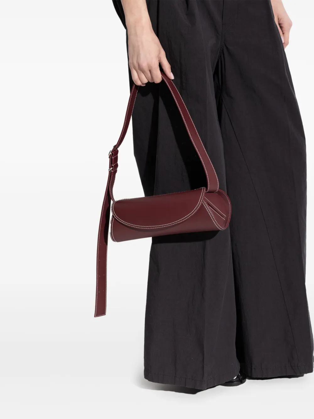 Jil Sander Cannolo shoulder bag - Rood