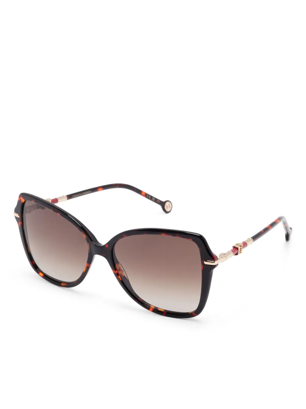 Carolina Herrera oversize-frame sunglasses - Bruin