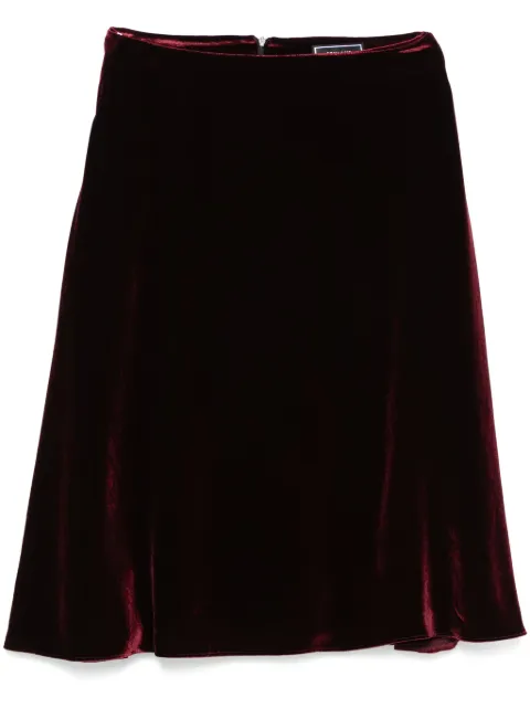 STYLAND velvet midi skirt
