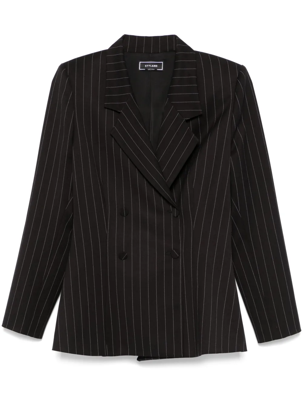 STYLAND Blazer met krijtstreep Zwart