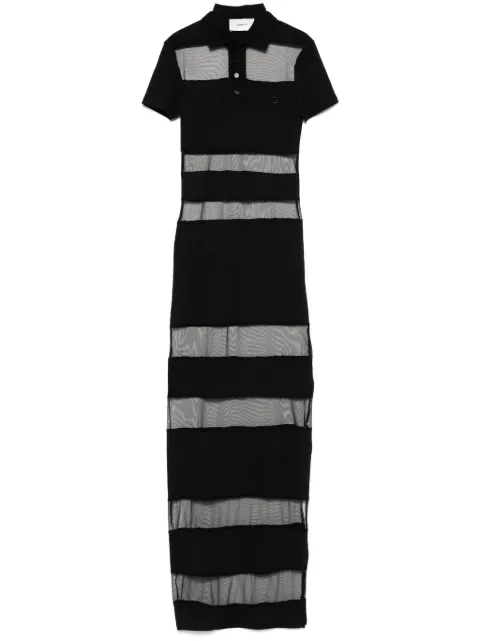 Coperni vestido traslúcido a rayas