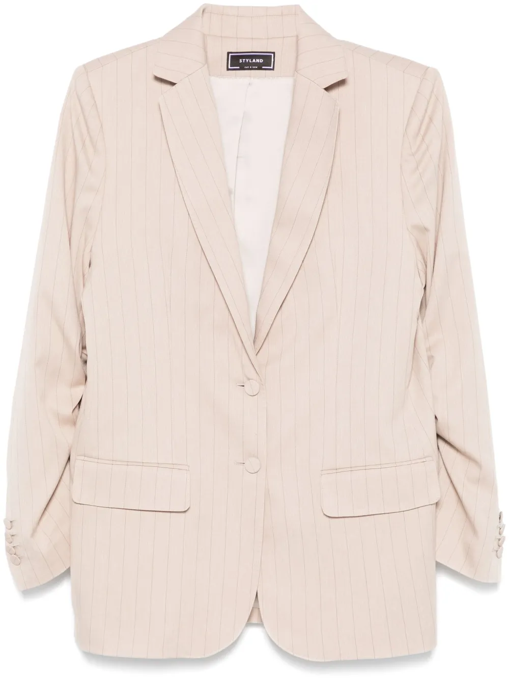 STYLAND Blazer met krijtstreep Beige