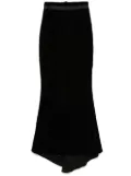 STYLAND velvet maxi skirt - Black