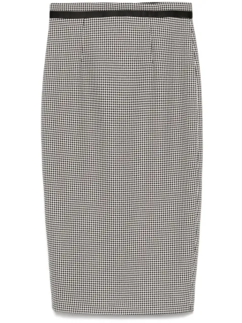STYLAND falda midi con motivo pied de poule