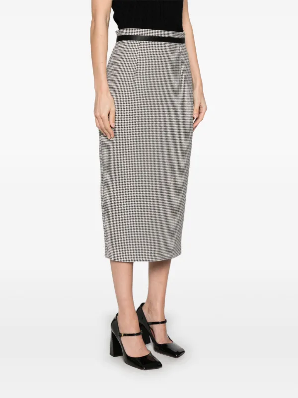 STYLAND ハウンドトゥース スカート | ブラック | FARFETCH JP