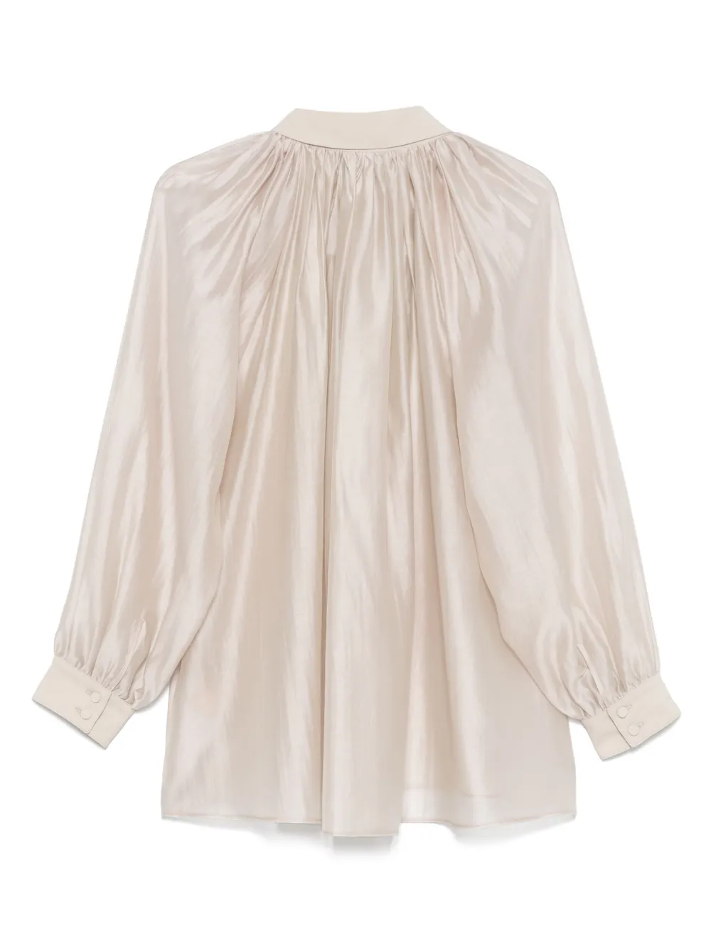 STYLAND semi-sheer blouse - Beige