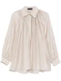 STYLAND semi-sheer blouse - Neutrals