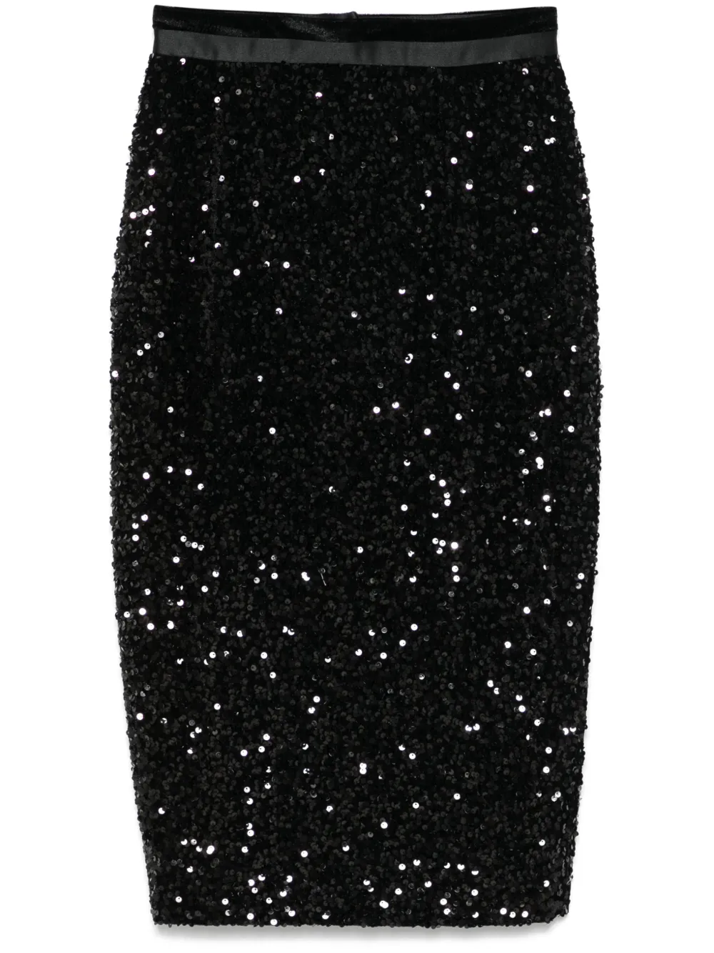 sequin-embellished midi skirt