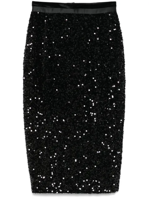STYLAND falda midi con detalles de lentejuelas