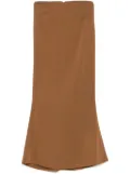 STYLAND crepe maxi skirt - Brown