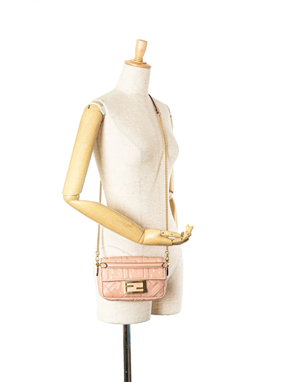 Fendi Pre-Owned 2010-2024 Mini Embossed Zucca Baguette satchel | Pre-Owned | Image 2