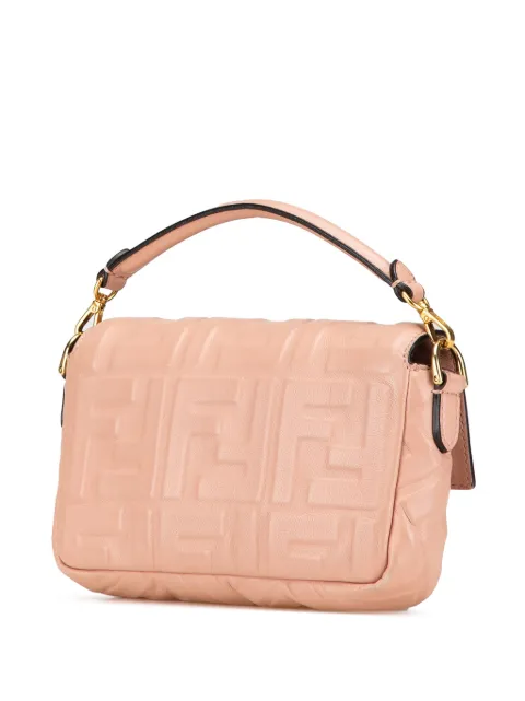 Fendi Pre-Owned 2010-2024 Mini Embossed Zucca Baguette satchel TITCDAX54IWRKCRN - 2