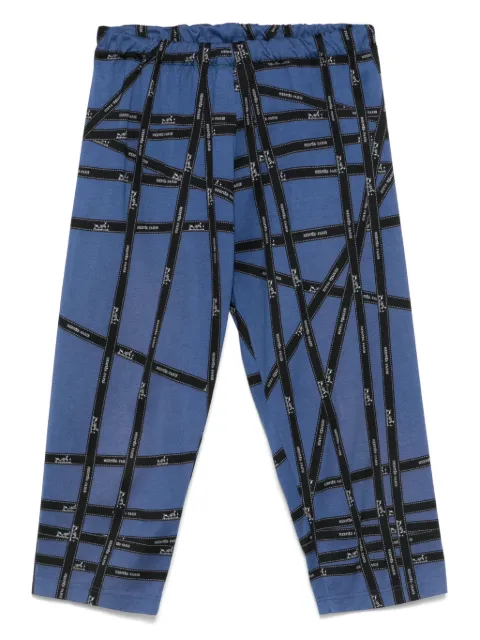 Hermès Pre-Owned leggins con logo estampado 2000