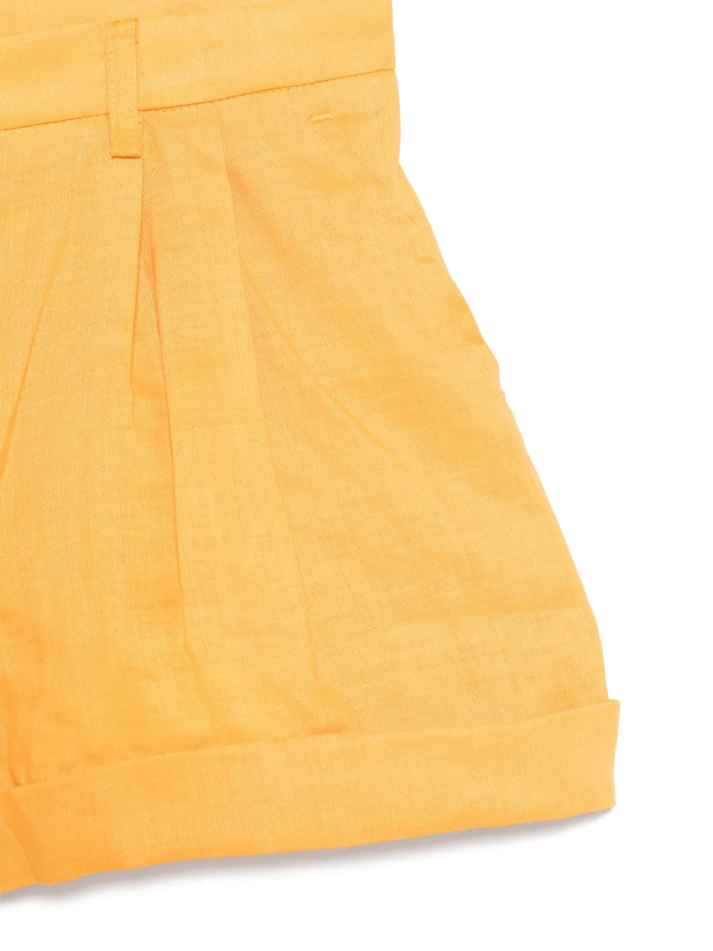 Ermanno Scervino Junior Geplooide shorts Oranje