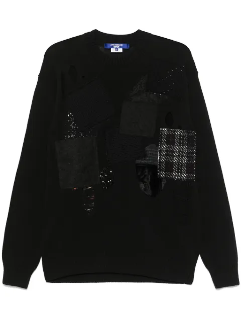 Junya Watanabe MAN suéter con diseño patchwork